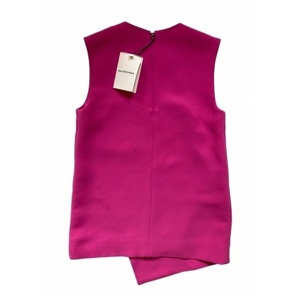 Balenciaga Fold-over Front Sleeveless Top NWT - Picture 3 of 9